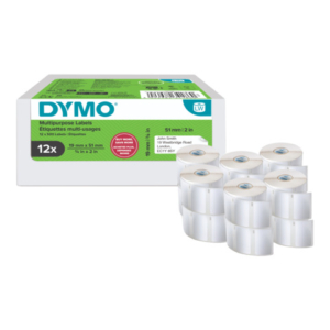 Rotoli 500 etichette DYMO® Label Writer multiuso 19x51 mm - bianco - VALUE PACK 12 rotoli - 2234186