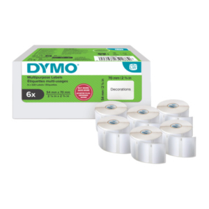 Rotoli 320 etichette DYMO® Label Writer per spedizioni e badge 54x70 mm - bianco VALUE PACK 6 rotoli - 2234188