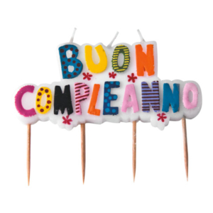 Candeline picks a tema Buon Compleanno 10x7 cm Big Party mix 73103