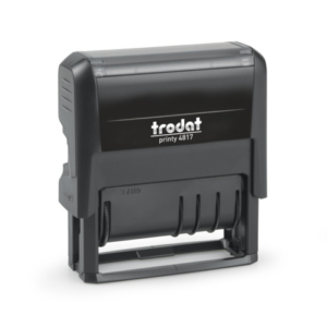Timbro polinome - datario Trodat Printy 4.0 - 4817 in plastica nero - 217009