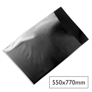 Buste spedizione Q-Connect PE 50 µm - nero - conf. 100 pz - 550x770 mm KF18959