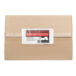 Buste adesive sovrapacco Q-Connect con dicitura ''documenti allegati'' - conf. 250 pz - DL/C65 - KF14341
