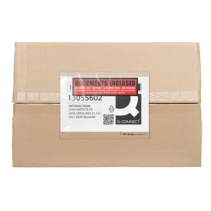 Buste adesive sovrapacco Q-Connect con dicitura ''documenti allegati'' - conf. 250 pz - C5 - KF14339