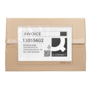 Buste adesive sovrapacco Q-Connect senza stampa - trasparenti - C4 - conf. 250 pz - KF14338