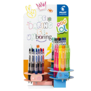 Espositore 48 penne gel a scatto Pilot Pop Lol colori Classic + Neon - 010677