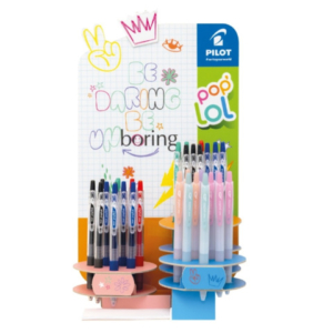 Espositore 48 penne gel a scatto Pilot Pop Lol colori Classic + Pastel - 010660