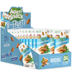 Mandorle naturali AperiSnack B-FRUIT monoporzione da 25 g - conf. 20 pz - 01-1772