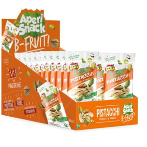 Pistacchi tostati e salati AperiSnack B-FRUIT monoporzione da 25 g - conf. 20 pz - 01-1776