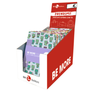 Espositore 36 mini quaderni Be More Tiny A6 - 80 g - 20 ff - puntinato - fantasie assortite - 0123842