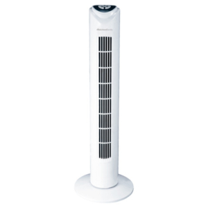 Ventilatore a torretta Melchioni Family 3 velocità e con oscillazione con telecomando bianco 45W - 118620060