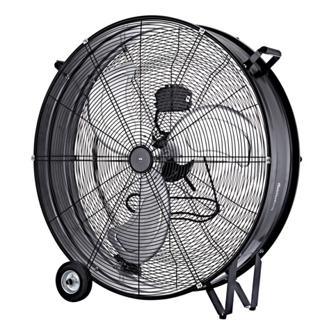 Ventilatore industriale a 3 velocità Melchioni Family con ruote nero Ø 75 cm 118620064