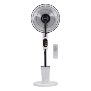 Ventilatore nebulizzatore 40 cm Melchioni Family con telecomando a 3 velocità bianco/nero 80W - 118620065