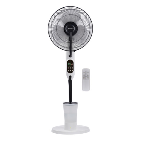 Ventilatore nebulizzatore 40 cm Melchioni Family con telecomando a 3 velocità bianco/nero 80W – 118620065