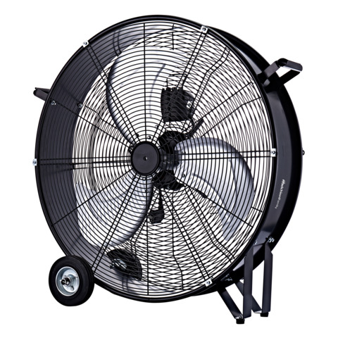 Ventilatore industriale a 3 velocità Melchioni Family con ruote nero Ø 60 cm 118620063