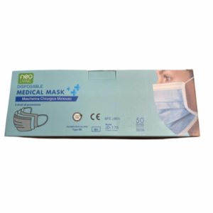 Mascherine chirurgiche monouso a 3 strati - azzurro - conf. 50 pz - JD-175