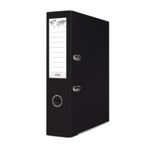 Registratore a leva senza custodia Binder BASIC-S in PP A4 - dorso 8 cm - nero - 21024221-05