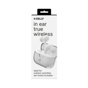 Auricolari True Wireless Celly Clear - controlli touch - trasparente bianco CLEARWH
