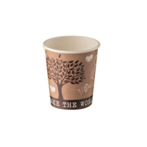Bicchiere in carta + PE Leone take away avana - 115 ml - conf. 1000 pz - H0730