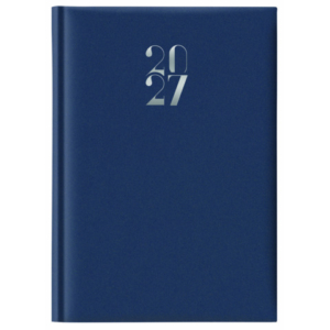 Agenda settimanale 2027 Egadi s/d abbinati copertina gommata 17x24 cm blu - 27-245FT-C10
