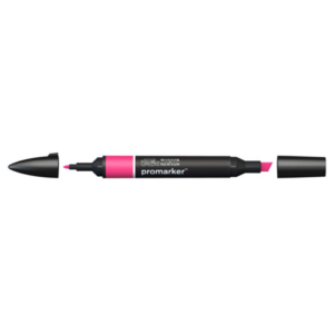 Pennarelli Winsor&Newton Promarker doppia punta fine-larga - carmine R156 - 0203127
