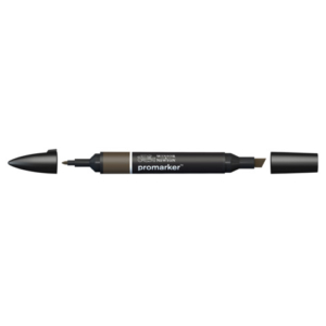 Pennarello Winsor&Newton Promarker doppia punta fine-larga - warm grey 7 WG7 - 0203374