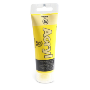 Colore acrilico Primo in tubetto in polietilene 75 ml 201 - giallo primario 420TA75201N