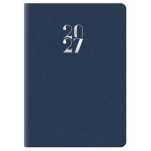 Agenda bigiornaliera tascabile 2027 Egadi s/d abbinati copertina gommata 7x10 cm cm blu - 27-110FT-C10