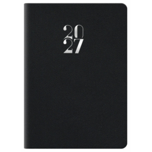 Agenda bigiornaliera tascabile 2027 Egadi s/d abbinati copertina gommata 7x10 cm nero - 27-110FT-C01
