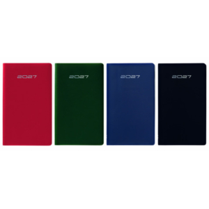 Planning mensile tascabile 2027 PVC Alpha 7x13,5 cm colori assortiti - conf. 20 pezzi - 27-190VQ99