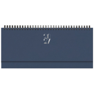 Planning settimanale spiralato 2027 Egadi copertina gommata 29,8x10,5 cm blu - 27-430FT-C10