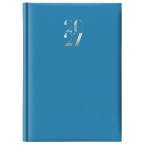 Agenda giornaliera 2027 Egadi s/d abbinati copertina gommata 14,3x20,5 cm azzurro - 27-250FT-C06
